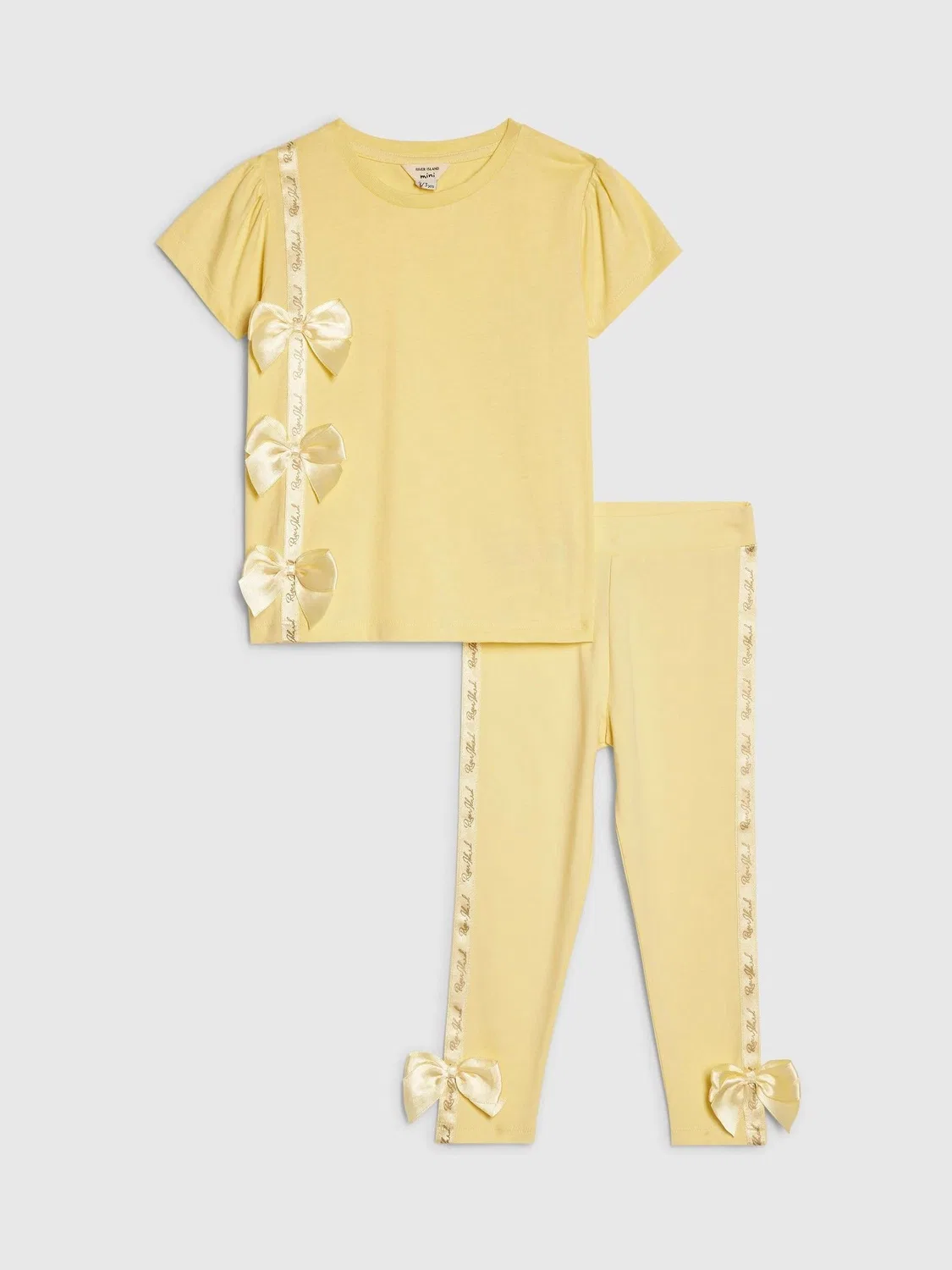 Комплект футболка и леггинсы с бантом, Yellow River Island