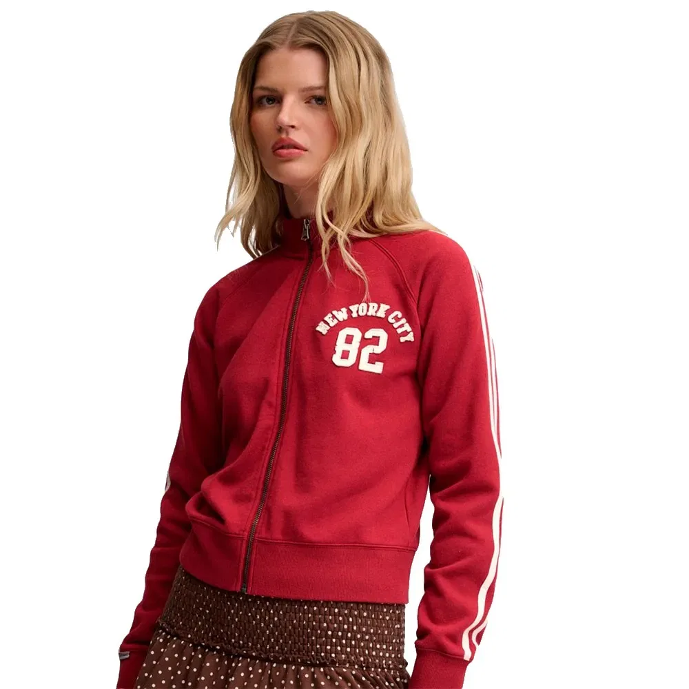 Женский свитшот с принтом Athletic Applique Track Top Superdry, Red