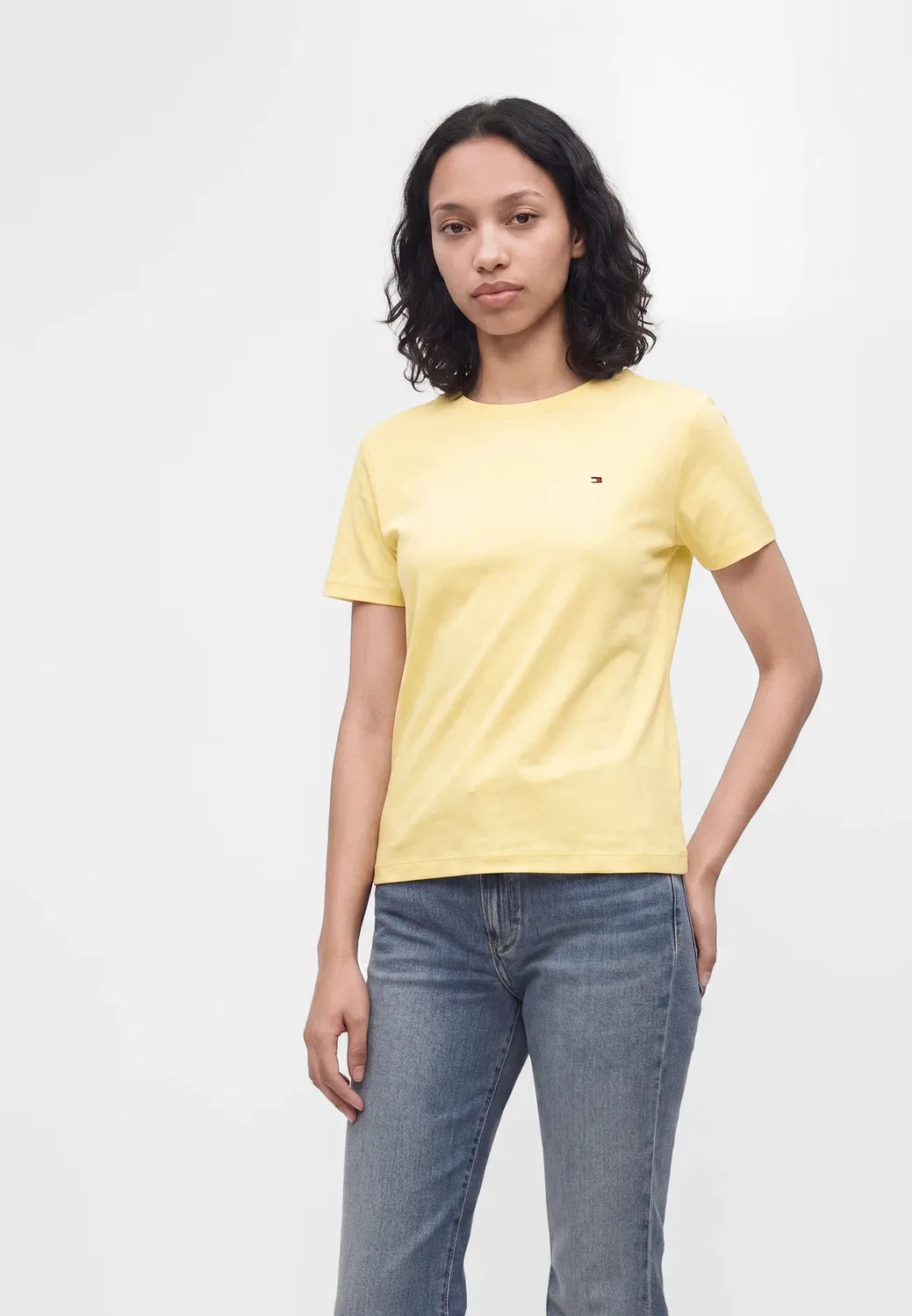 Облегающая футболка Cody - базовая футболка Tommy Hilfiger, Light Yellow — фото 4