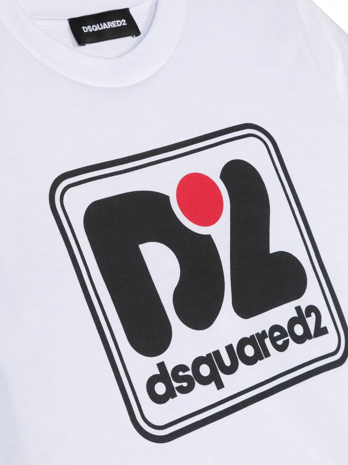 Футболка с логотипом и коротким рукавом DSQUARED2, белый — фото 2