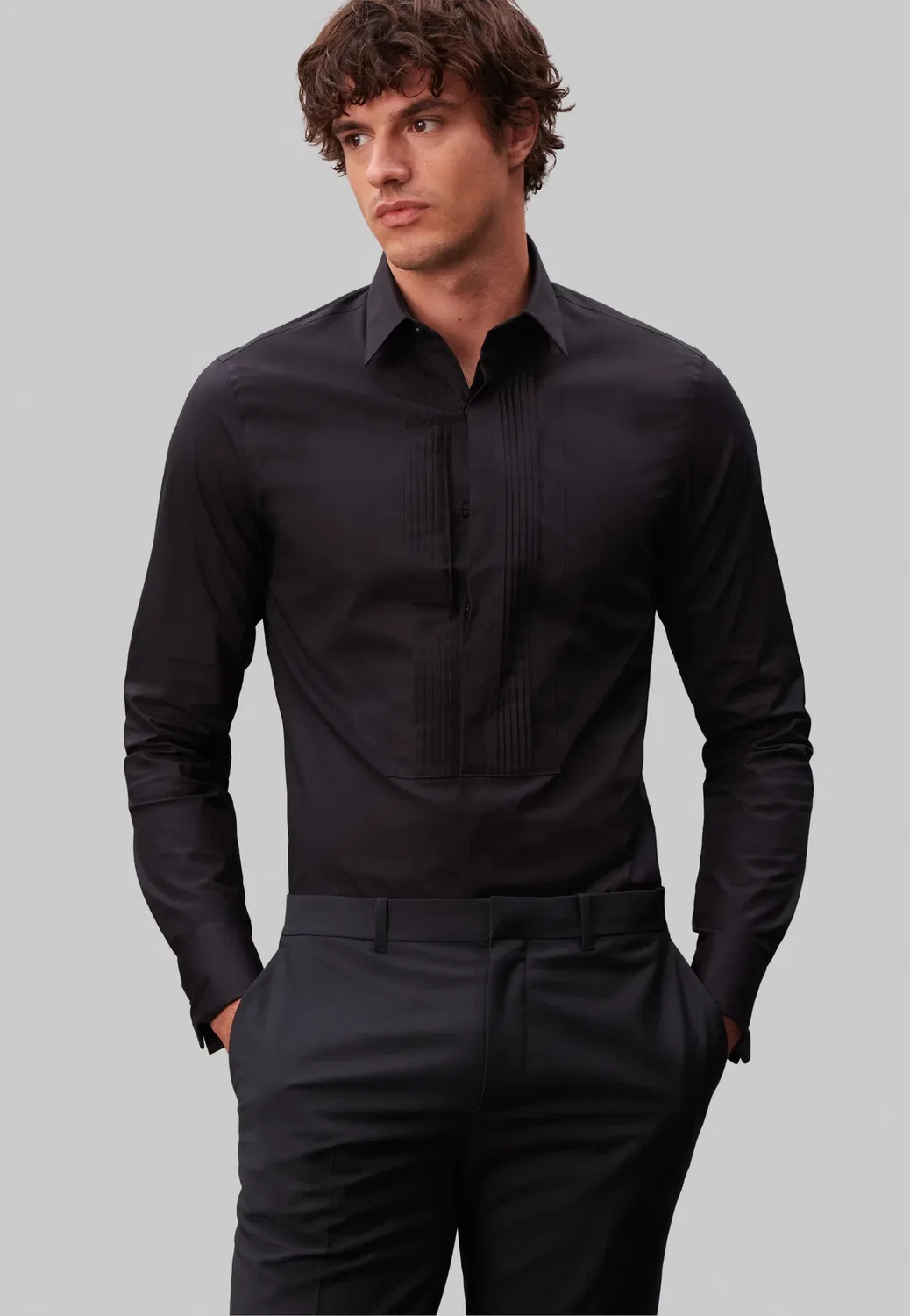 Узкая рубашка Calvin Klein, Black