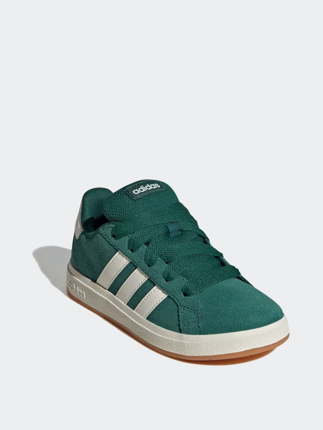 Кроссовки на шнуровке adidas Grand Court 00s, зеленые — фото 3