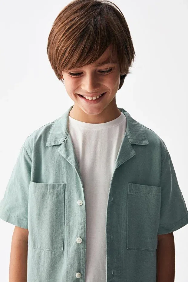Детская рубашка для мальчиков Valley Shirt Nk Kids, Mint — фото 2