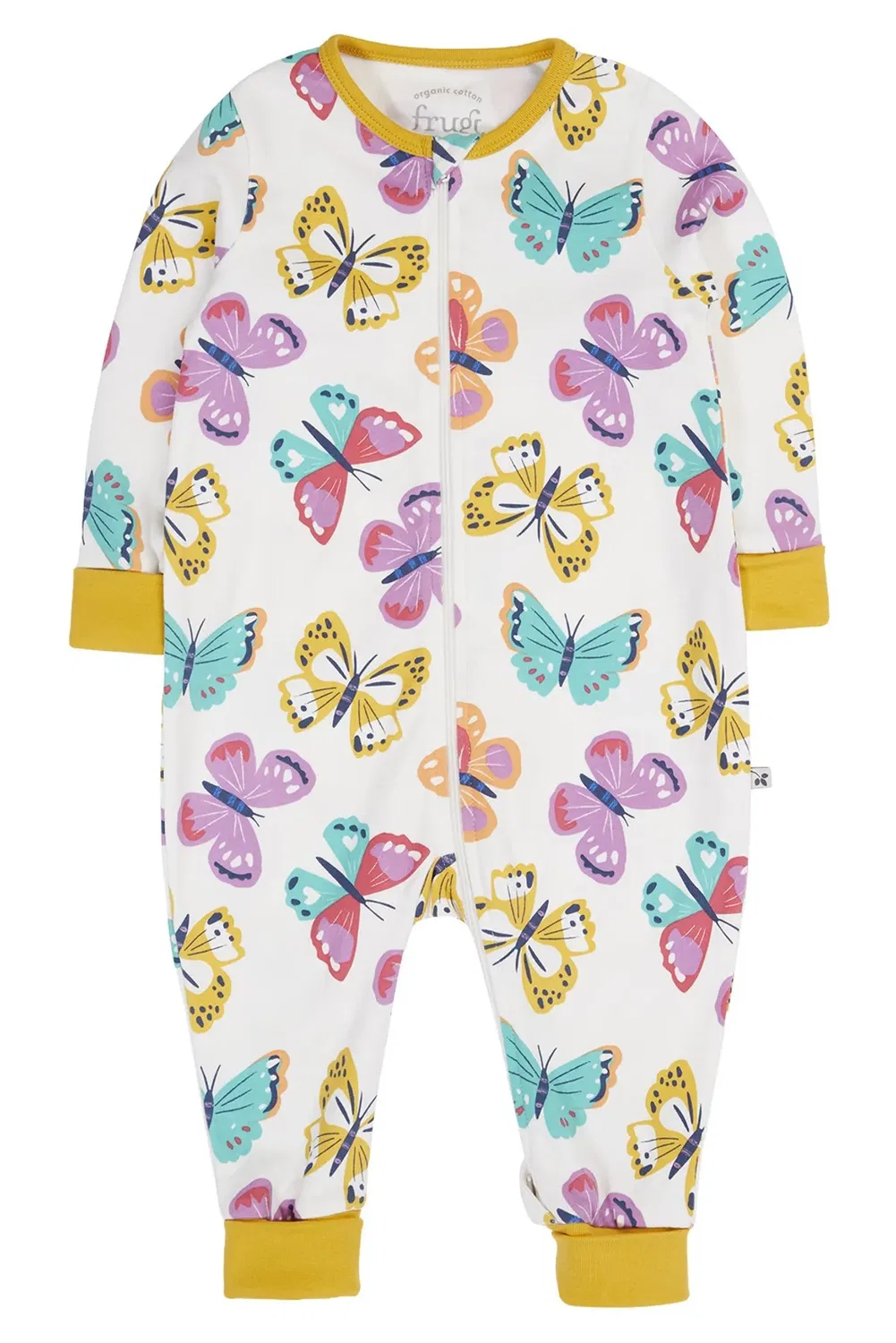 Детский комбинезон на молнии Zelah Frugi, White