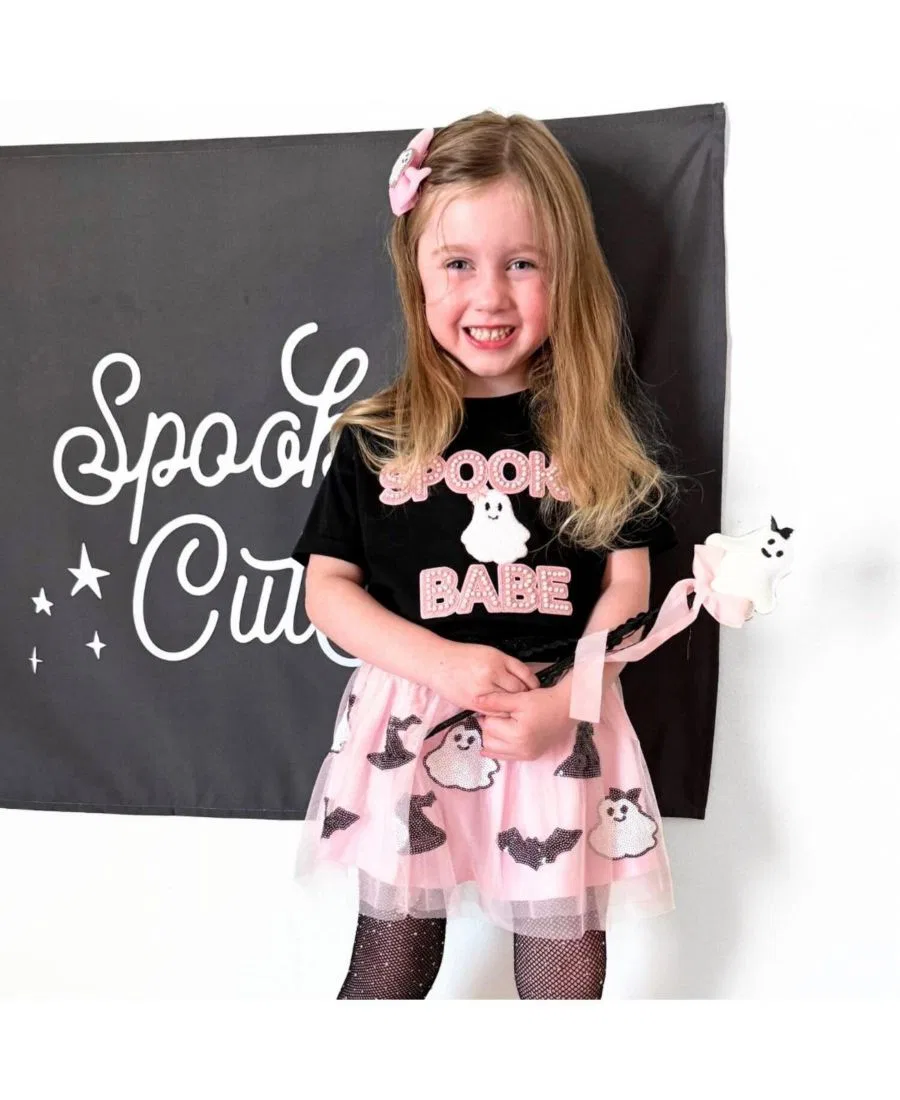 Футболка с принтом Spooky Babe Patch Sweet Wink, Black — фото 3