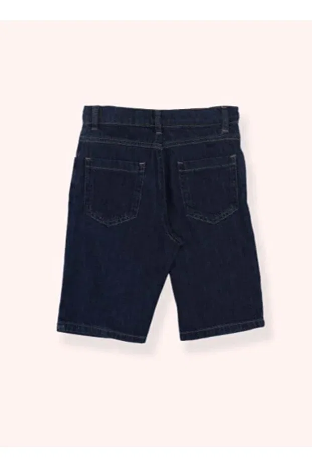 Детские шорты для мальчиков джинсовые Monster Club Denim Shorts Panço, Navy Blue — фото 4