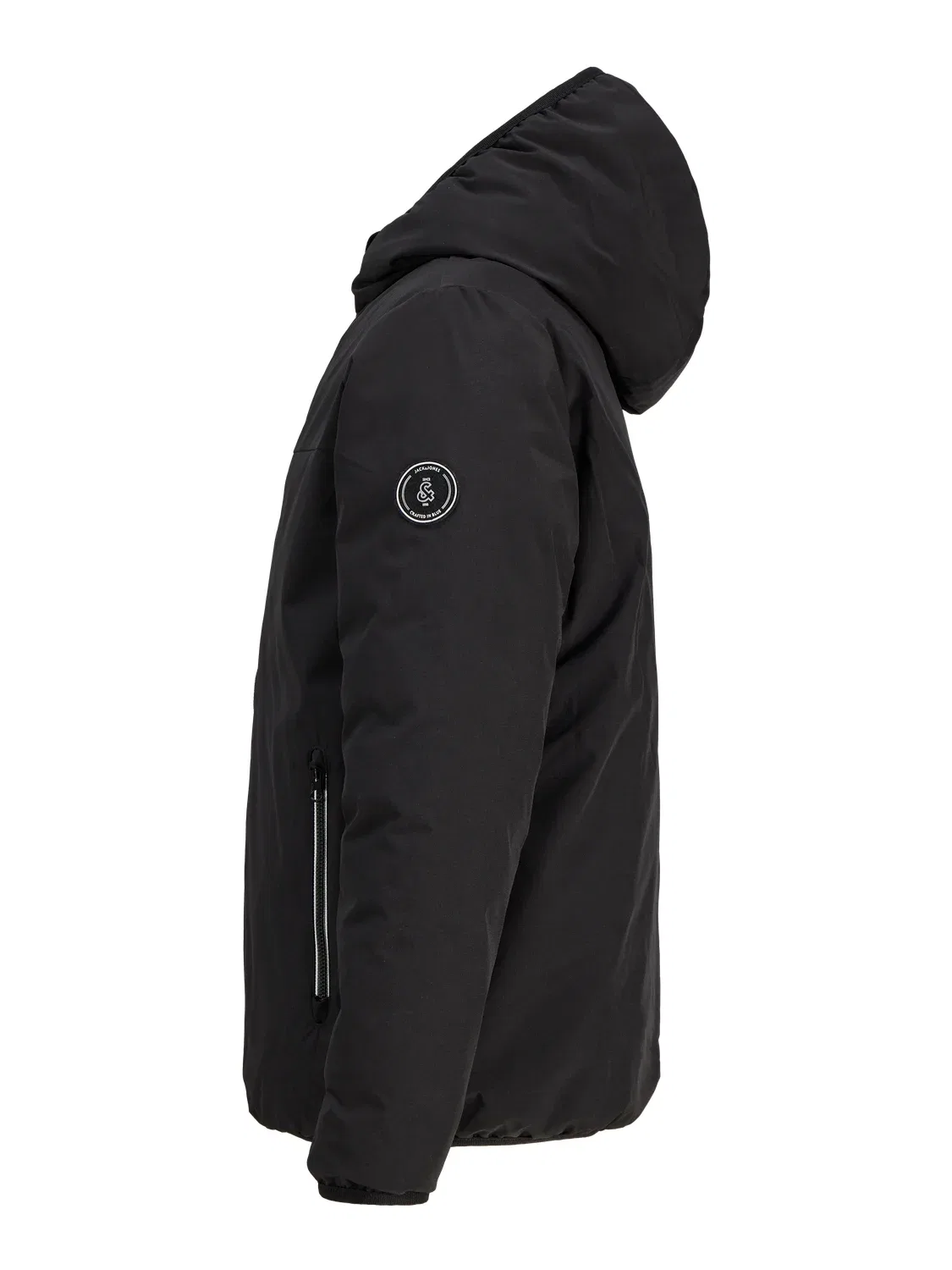 Куртка зимняя черная Jack & Jones Junior Jjebrooklyn, черный — фото 4