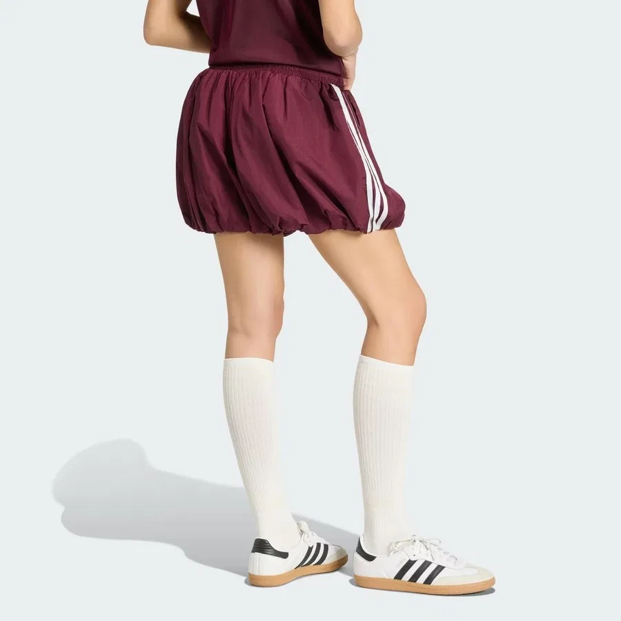 Шорты женские спортивные свободного кроя Adilenium 5.0 Balloon, adidas, Бордовый — фото 2