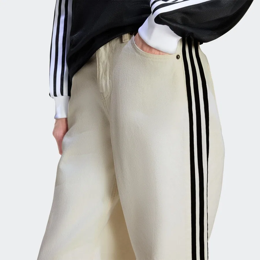 Спортивные брюки с принтом Firebird Denim, adidas, Белый — фото 4