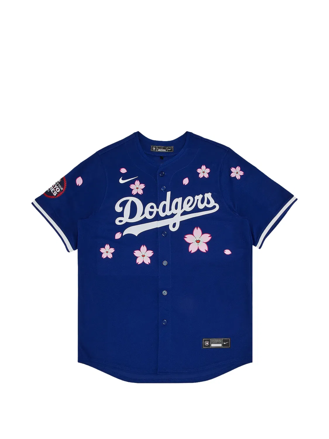 Топ Tokyo Series 2025 Dodgers из коллаборации с Takashi Murakami и MLB Nike, синий