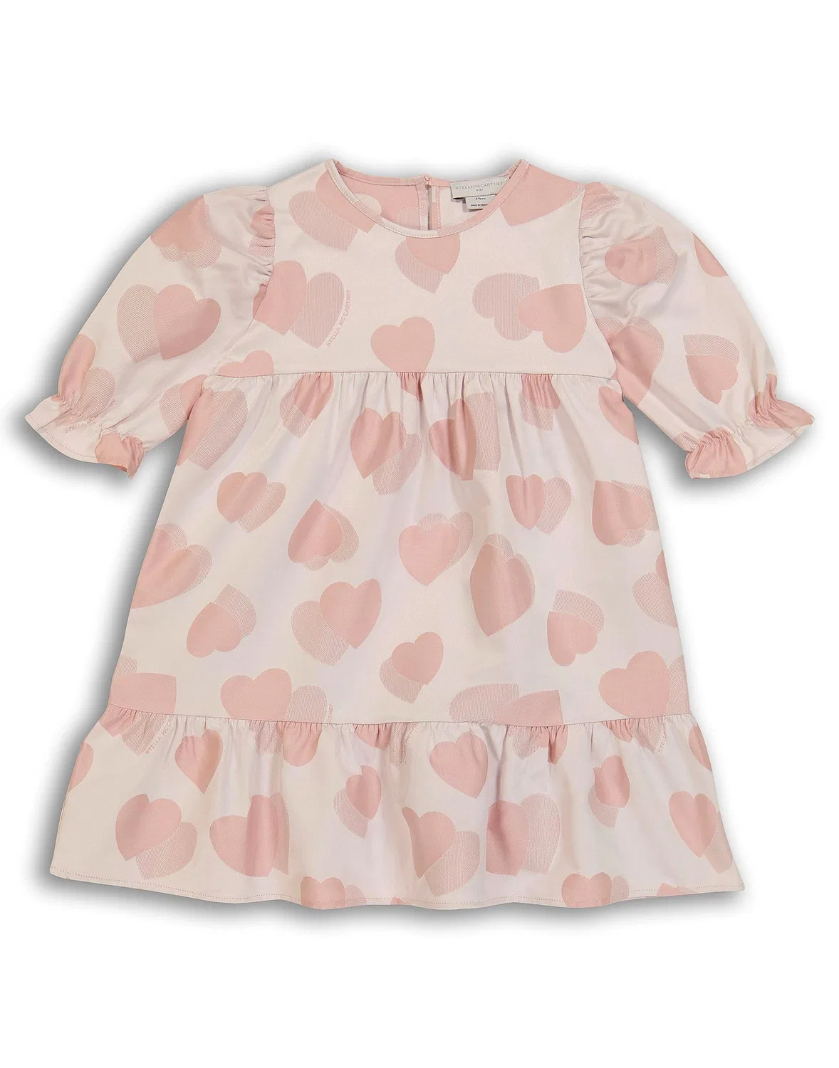 Детское платье для девочек с жаккардом Stella Mccartney Kids, розовый