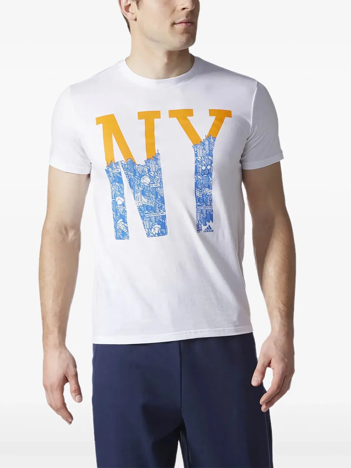 Adidas Футболка Stadium New York City "White"