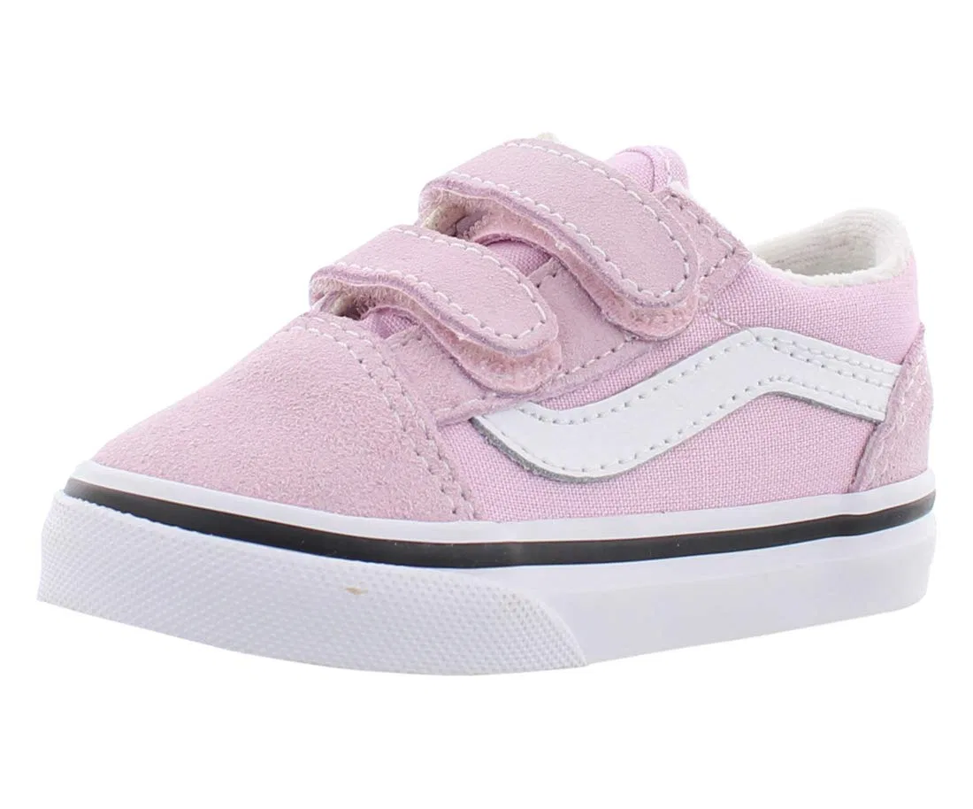 Детские кроссовки для мальчиков с липучкой Old Skool Vans, Lilla Snow True White