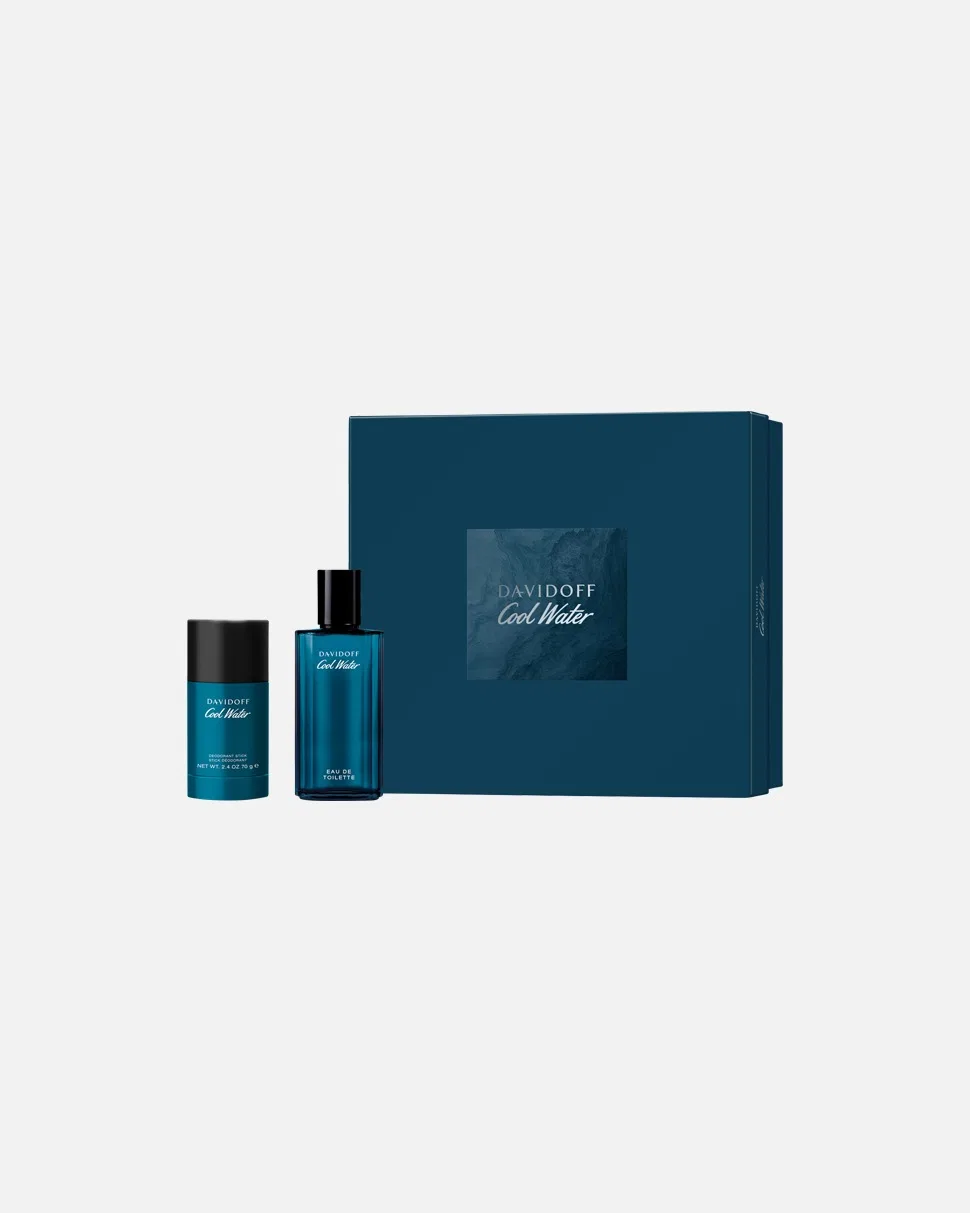 Набор ароматов Cool Water Set: туалетная вода EDT натуральный спрей 75 мл + дезодорант-стик 75 мл Davidoff, 2 Artikel Im Set — фото 3
