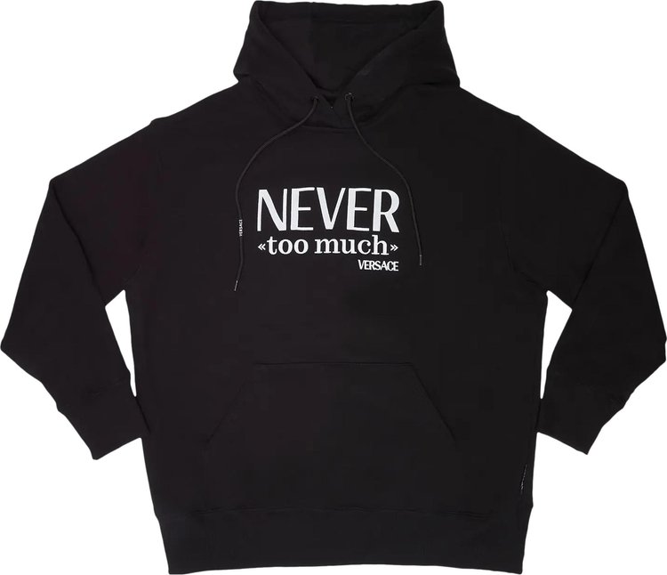 Толстовка Versace Never Too Much Sweatshirt 'Black', черный - фото