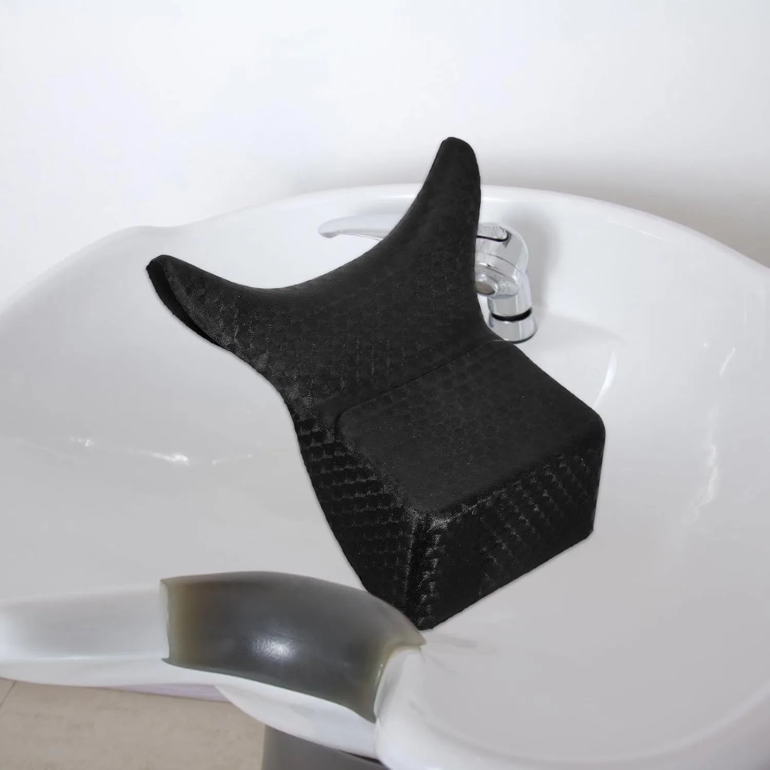 Подушка для шеи для раковины, PVC, черный, Artibetter, 19x19x7 см — фото 4