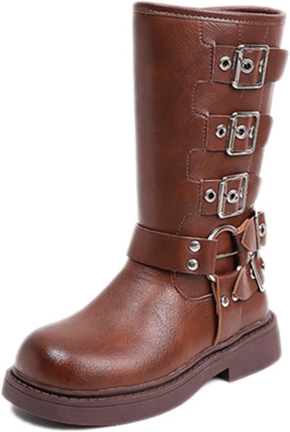 Детские сапоги для девочек с принтом Western Mid Calf Cowgirl Boots, Brown