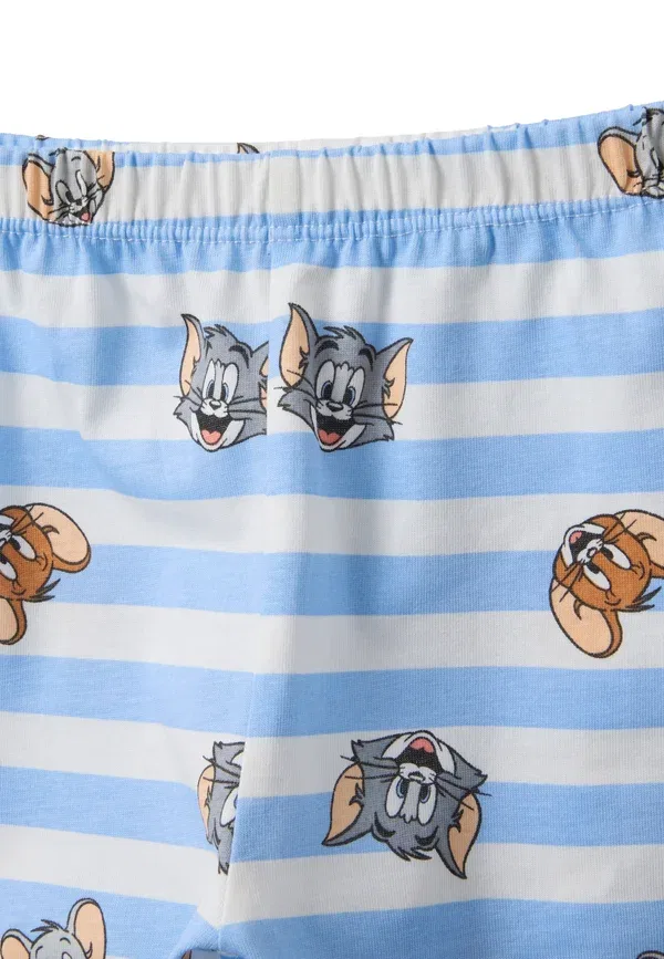 Пижамный комплект с принтом Tom and Jerry Ovs white, белый/синий — фото 4