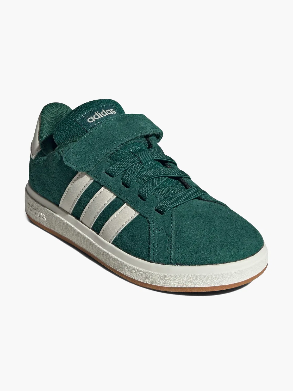 Детские кроссовки с полосками Grand Court 00s Adidas, зеленый — фото 4