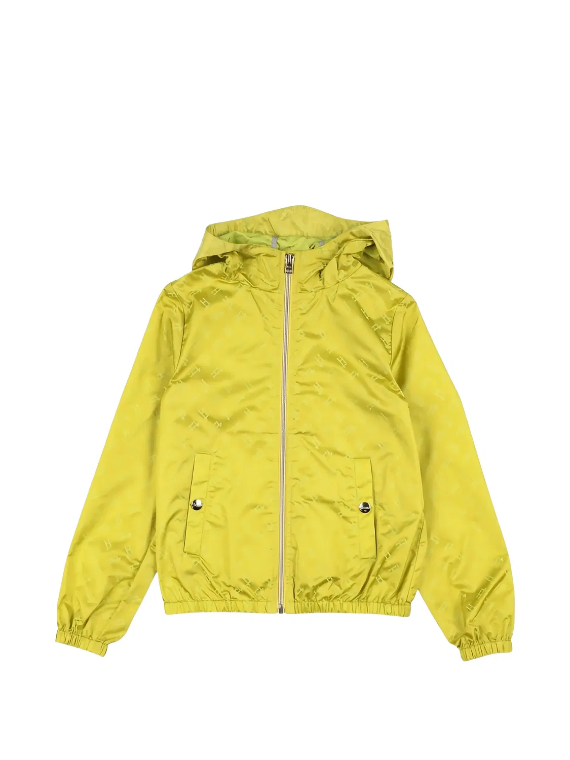 Куртка с капюшоном и монограммой Herno Kids, желтый