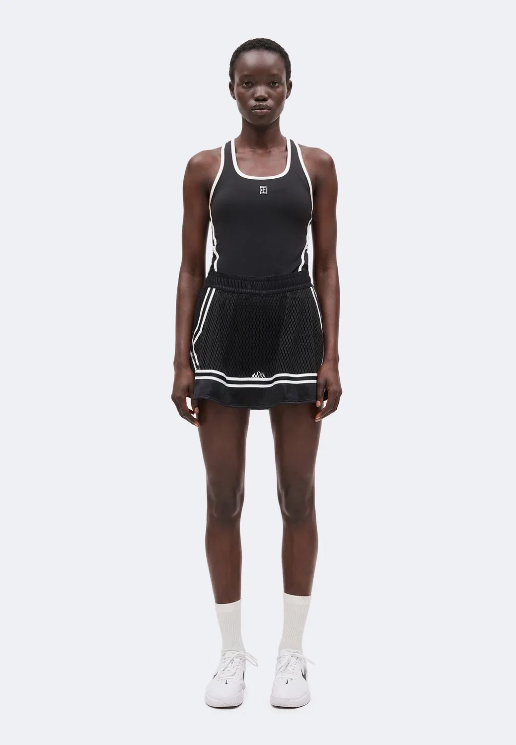 Спортивная юбка Slam skirt uso - спортивная юбка Nike Performance, Black/White — фото 2