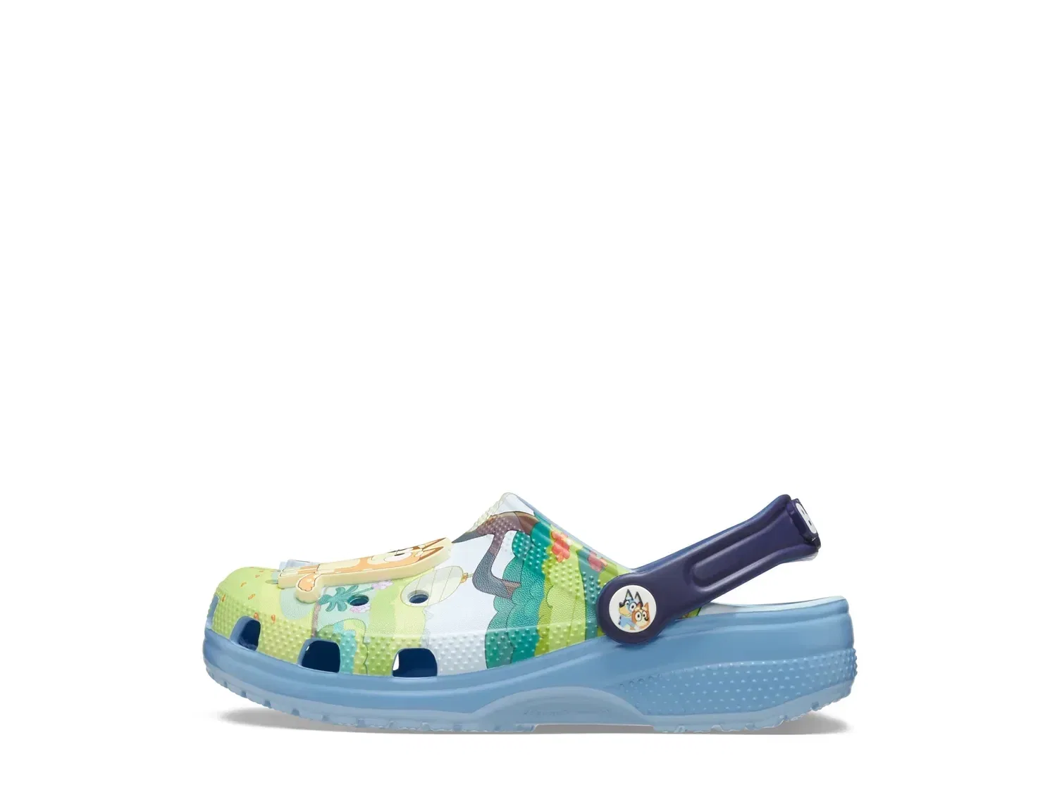 Клоги Classic Bluey, детские, Crocs, голубой/мультиколор — фото 2