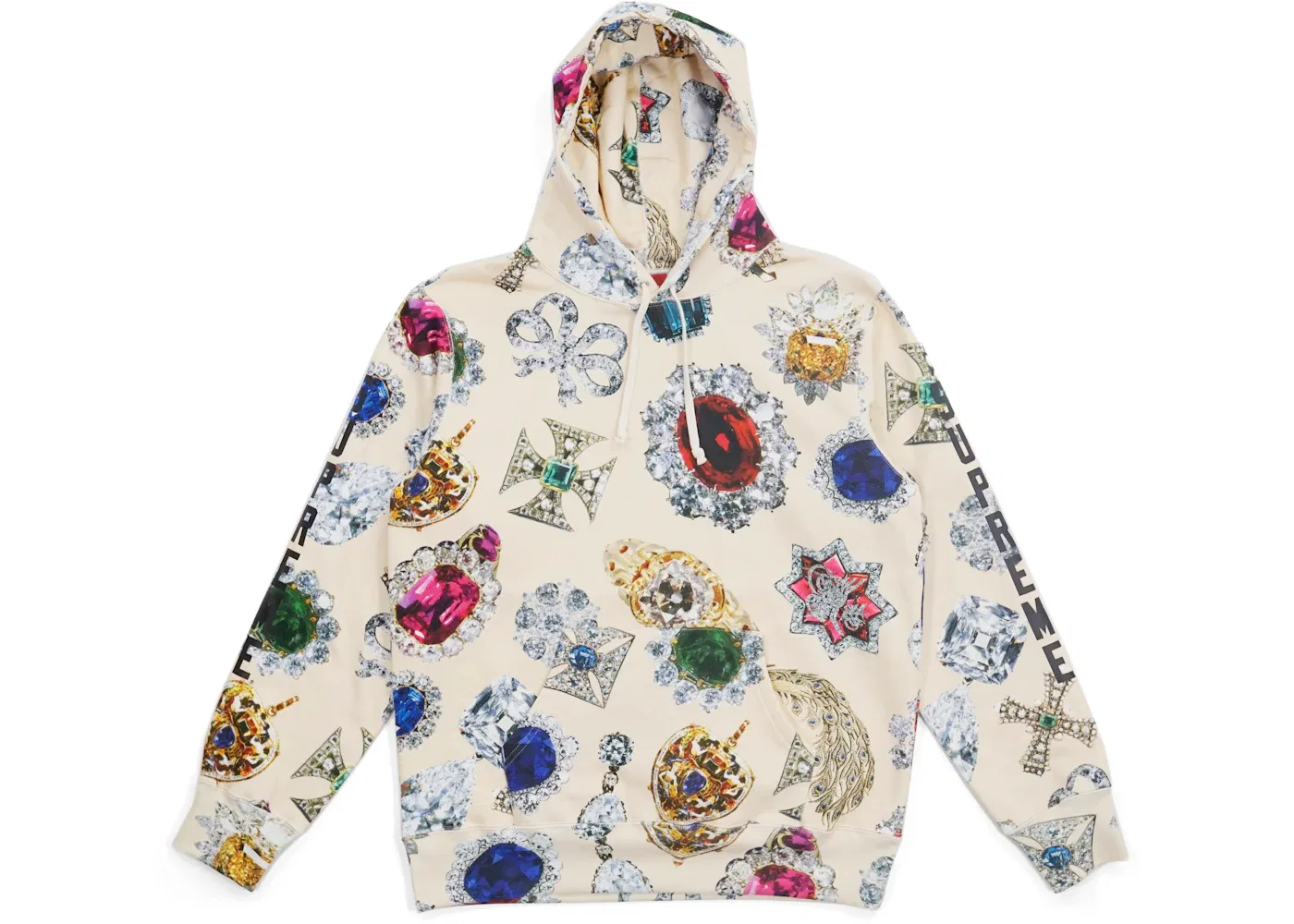 Мужской свитшот с капюшоном Supreme Jewels, Cream