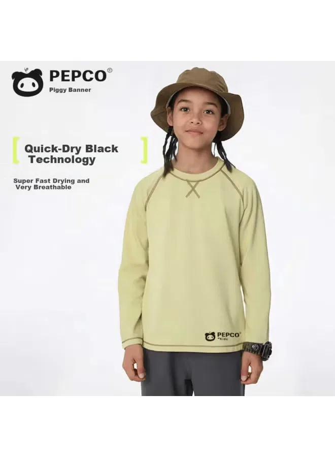 Лонгслив с длинным рукавом для девочек Pepco, желтый