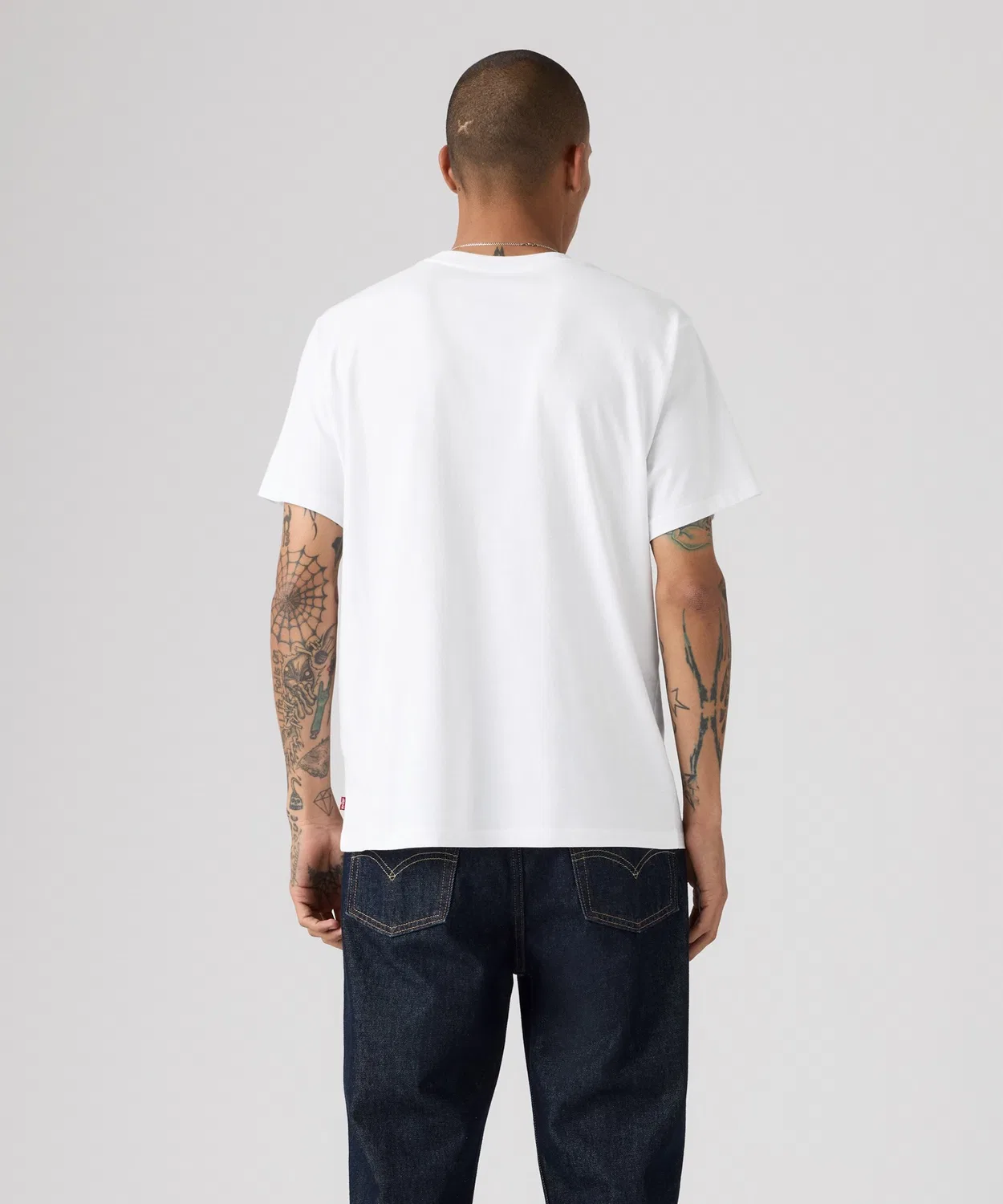 Мужская футболка с коротким рукавом, свободного кроя Levi's, White — фото 3