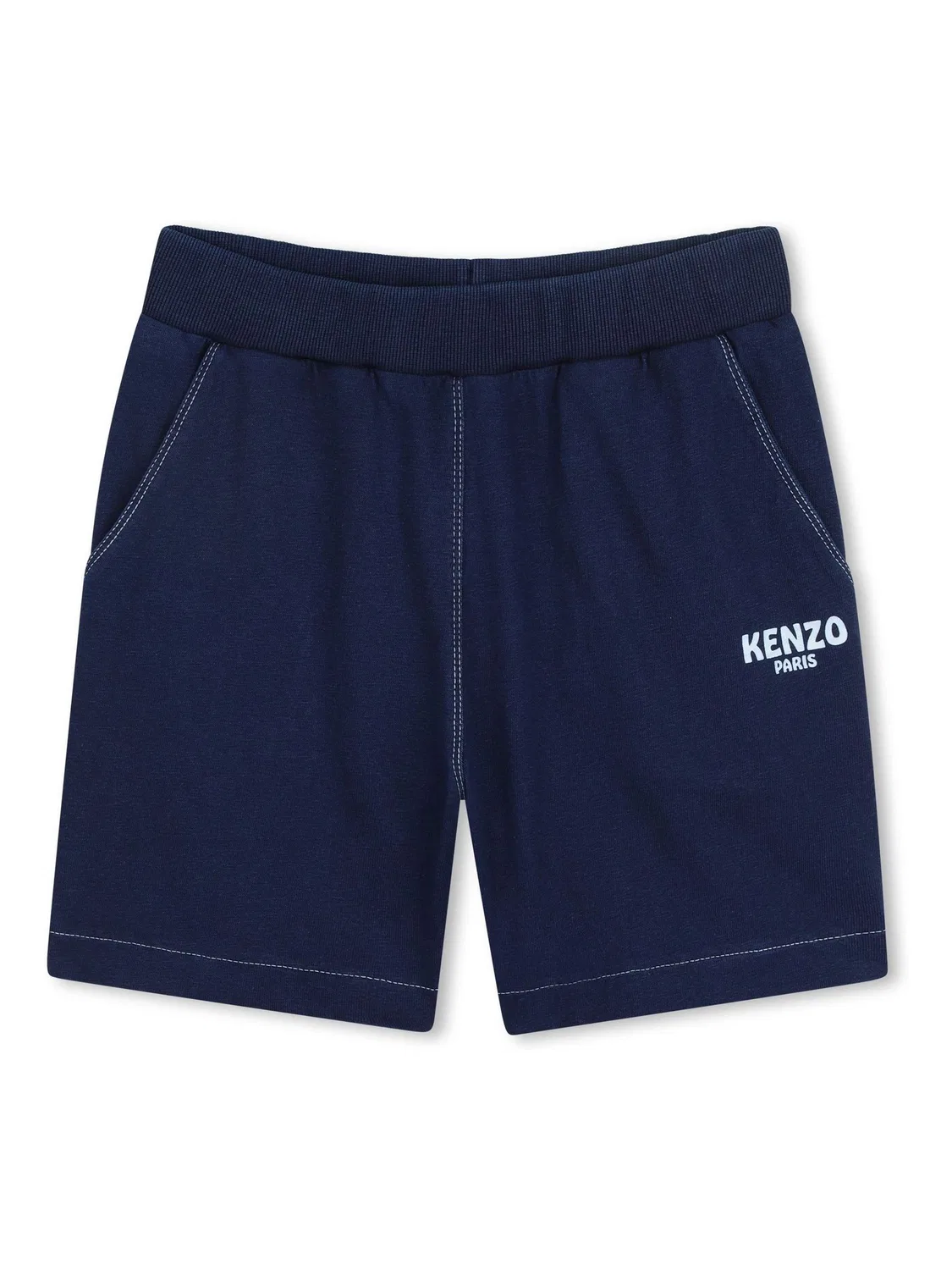 Шорты бермуды из джерси, Kenzo Kids, синие — фото 2