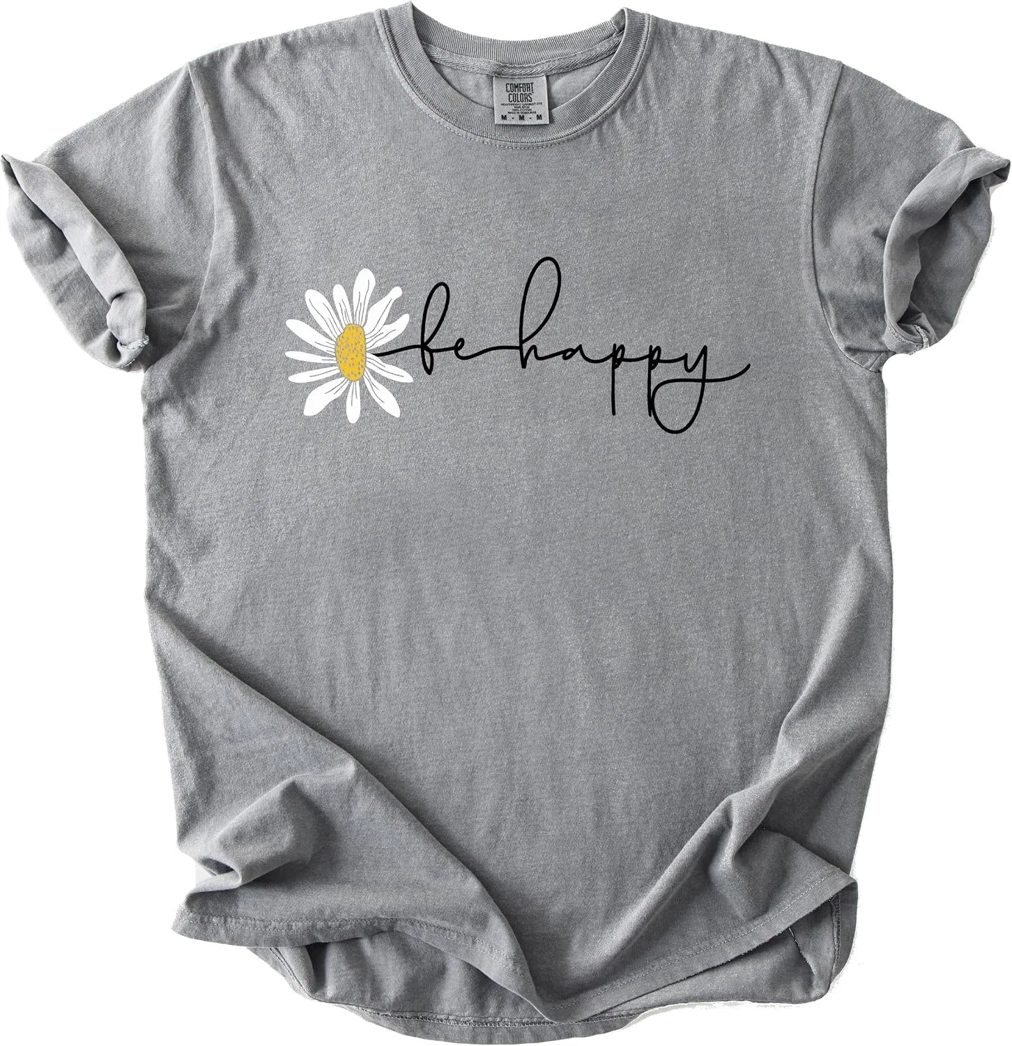 Женская футболка с принтом ромашки Comfort Colors, Grey