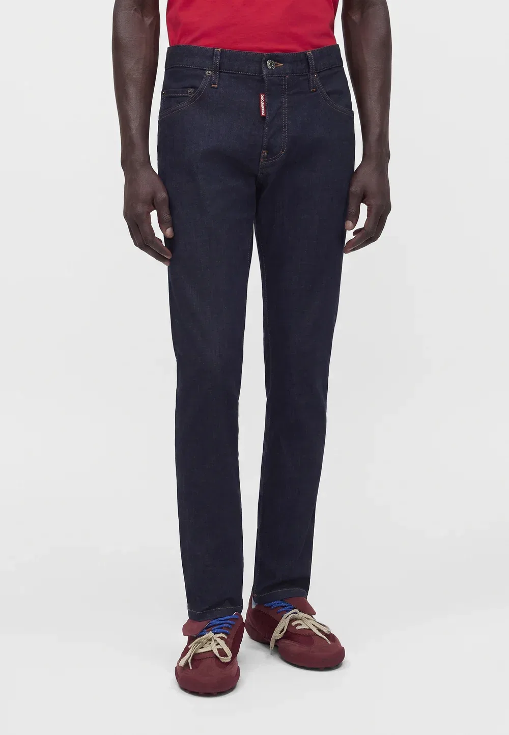 Джинсы-Скейтер узкие Dsquared2, Navy Blue
