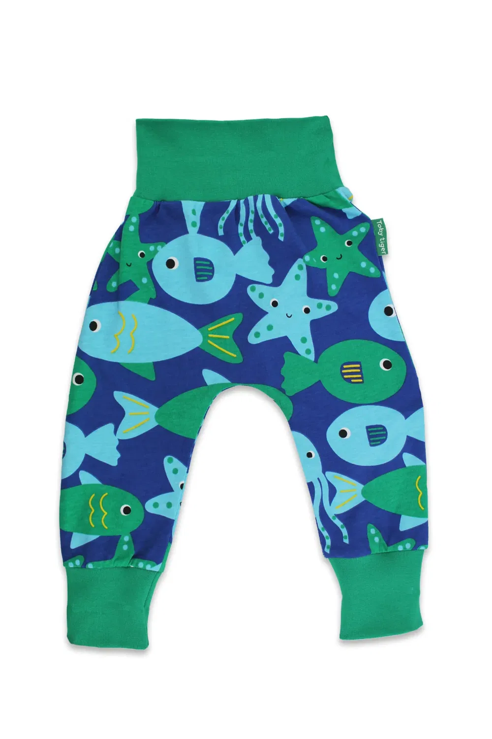 Детские леггинсы с принтом Sea Creature Toby Tiger, Blue