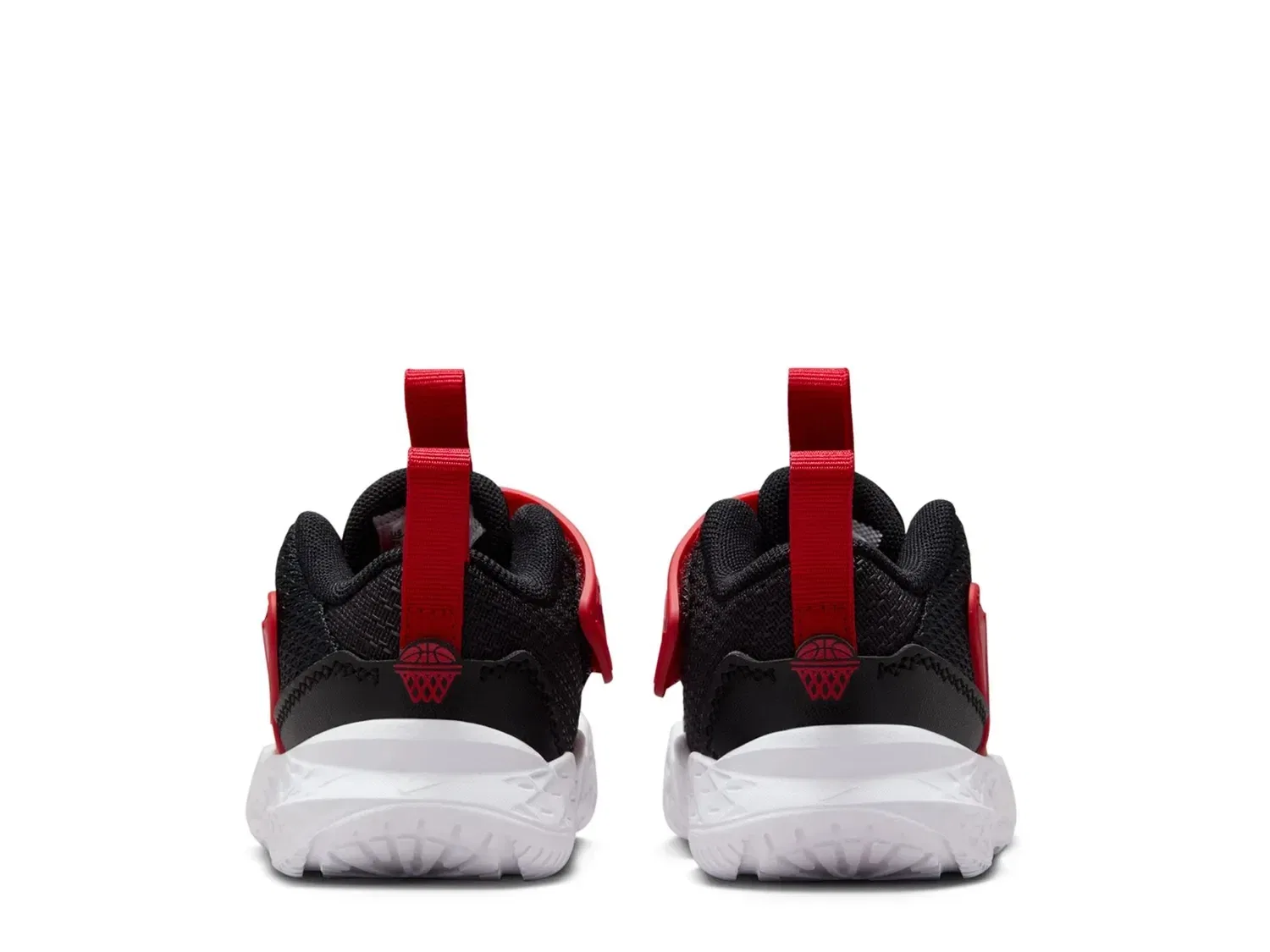 Кроссовки детские Team Hustle D 12 Nike, черно-белые — фото 2