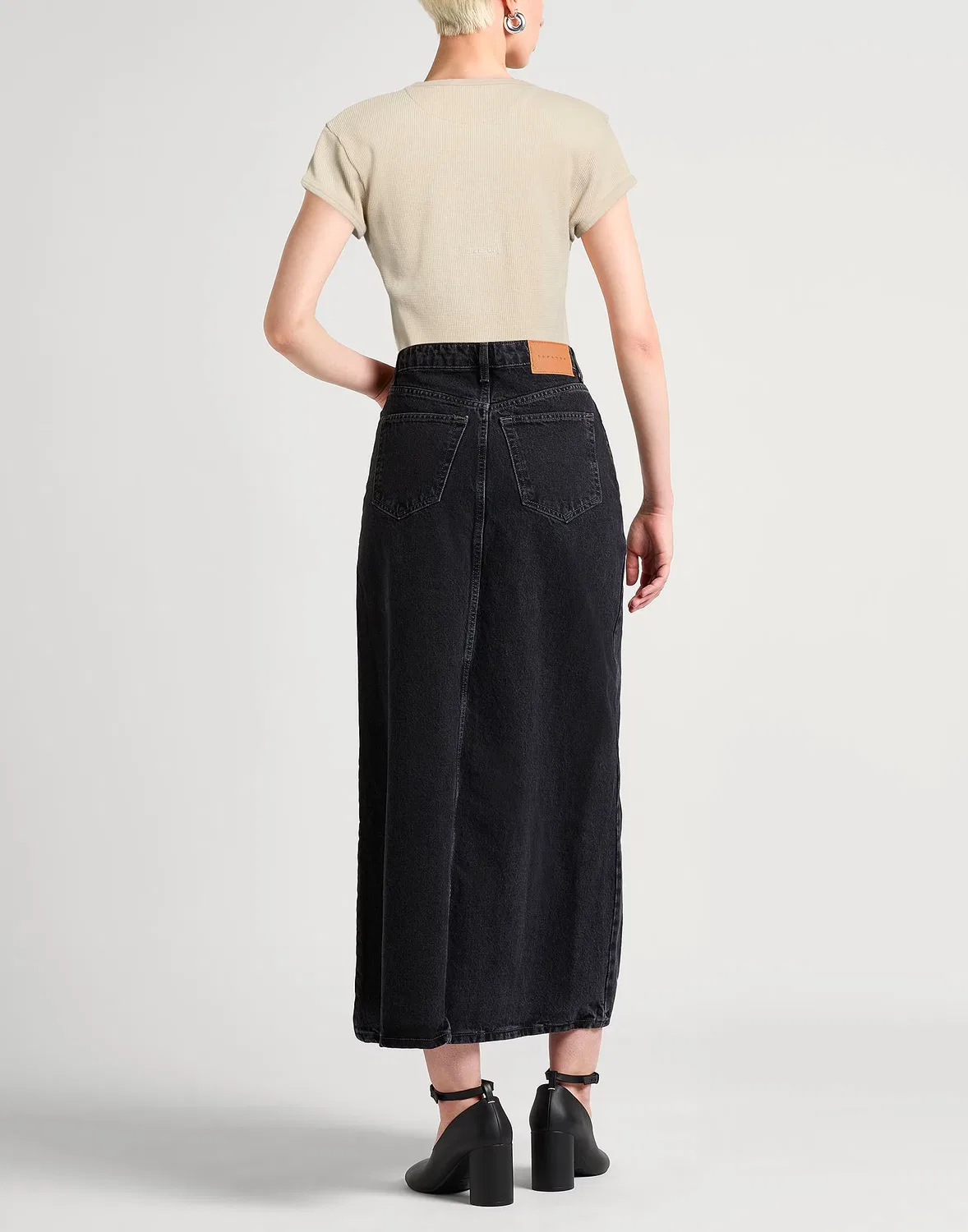 Женская футболка хлопковая Acne Studios, бежевый — фото 3