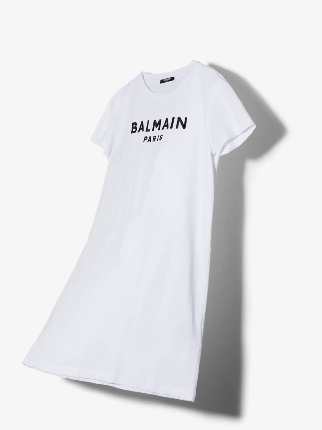 Платье‑футболка с логотипом TEEN Balmain, белый — фото 2