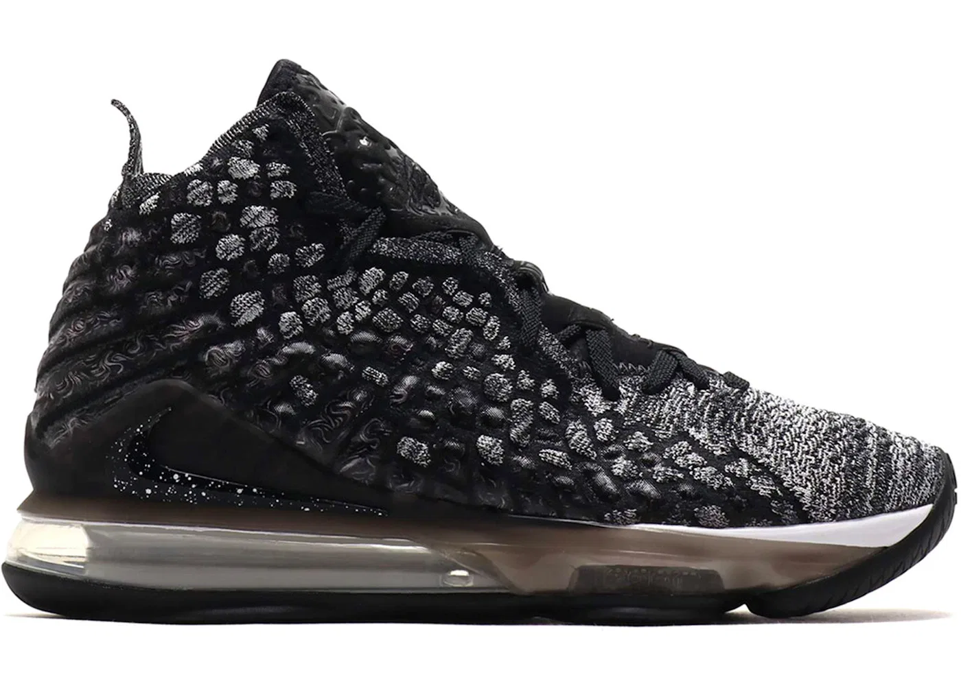 Детские кроссовки для баскетбола Nike LeBron 17, Black/White