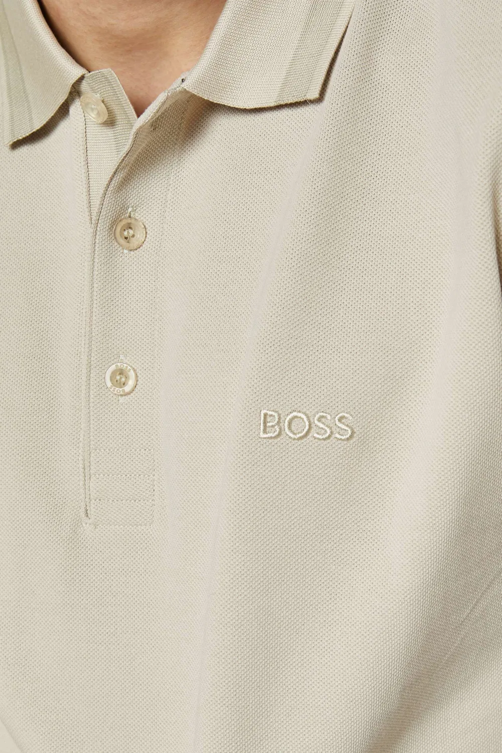 Поло хлопковое пике BOSS — фото 4