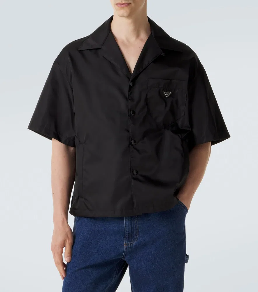 Рубашка Re-Nylon Prada, черный — фото 3