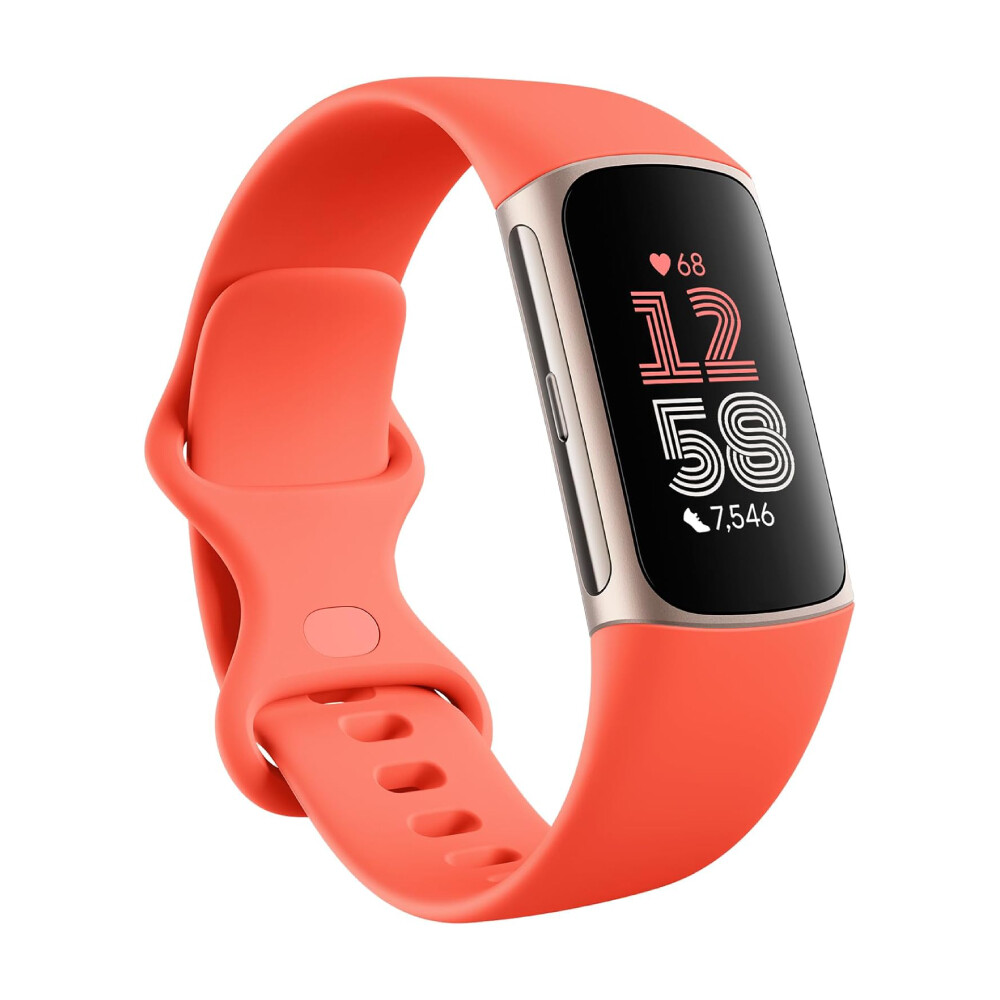 

Фитнес-трекер Fitbit Charge 6, Coral/Light Gold, Золотой, Фитнес-трекер Fitbit Charge 6, Coral/Light Gold