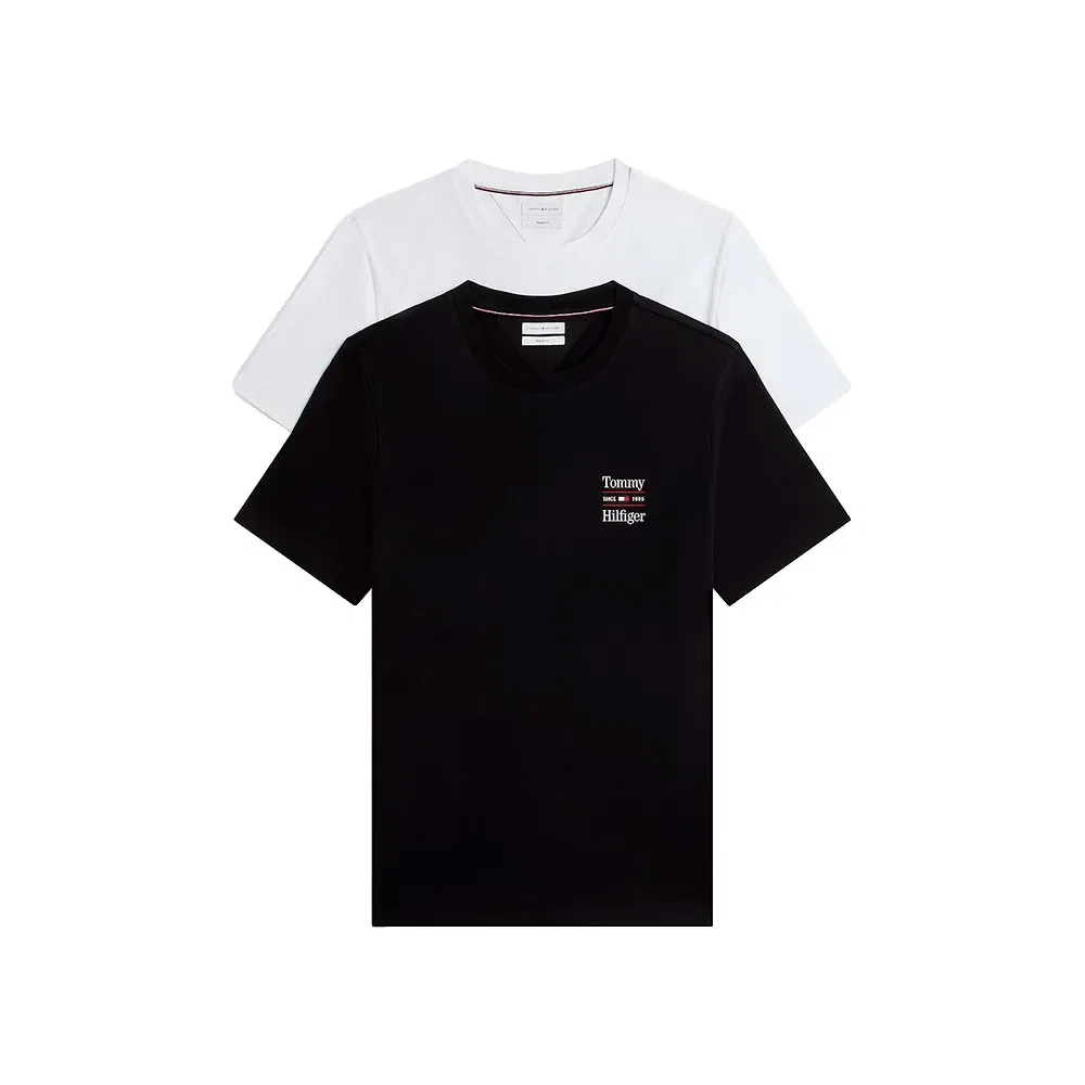 Мужской комплект футболок Regular Fit Tommy hilfiger, 2 шт, Black