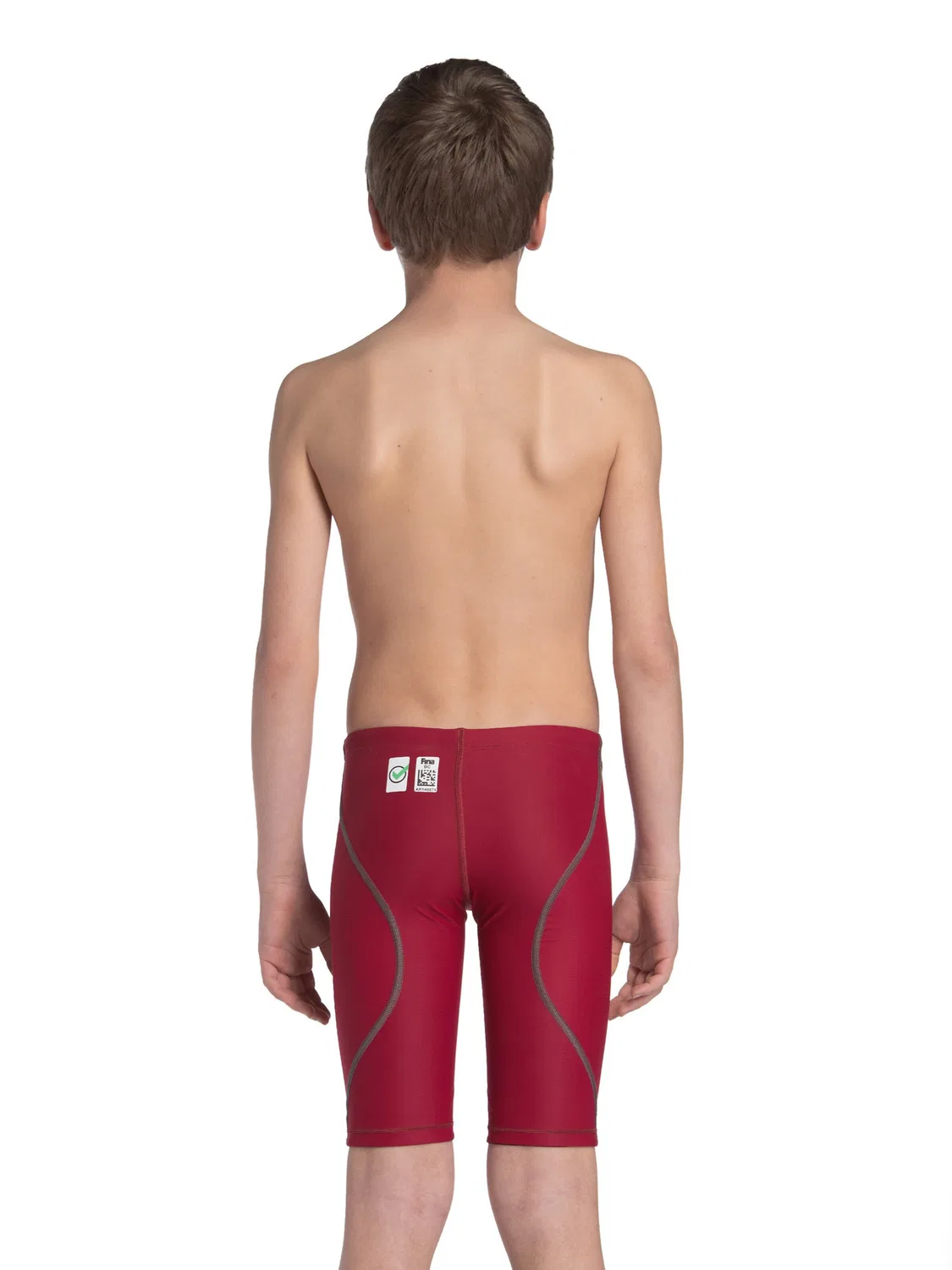 Спортивный купальник Arena Athletic Swimwear POWERSKIN ST NEXT JAMMER JR красного цвета — фото 4