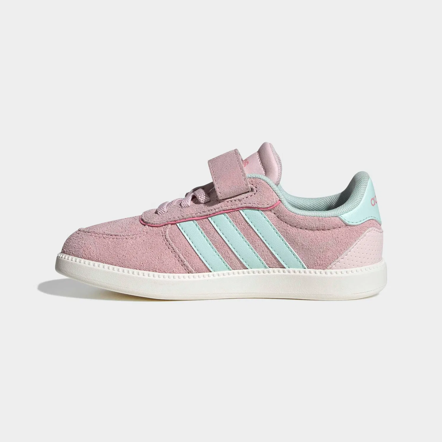 Детские кроссовки с тремя полосками Adidas, Clear Pink/Halo Mint/Bliss Pink — фото 3