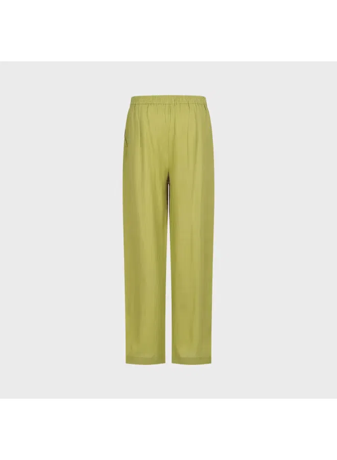 Брюки свободного кроя Zara, зеленый — фото 3