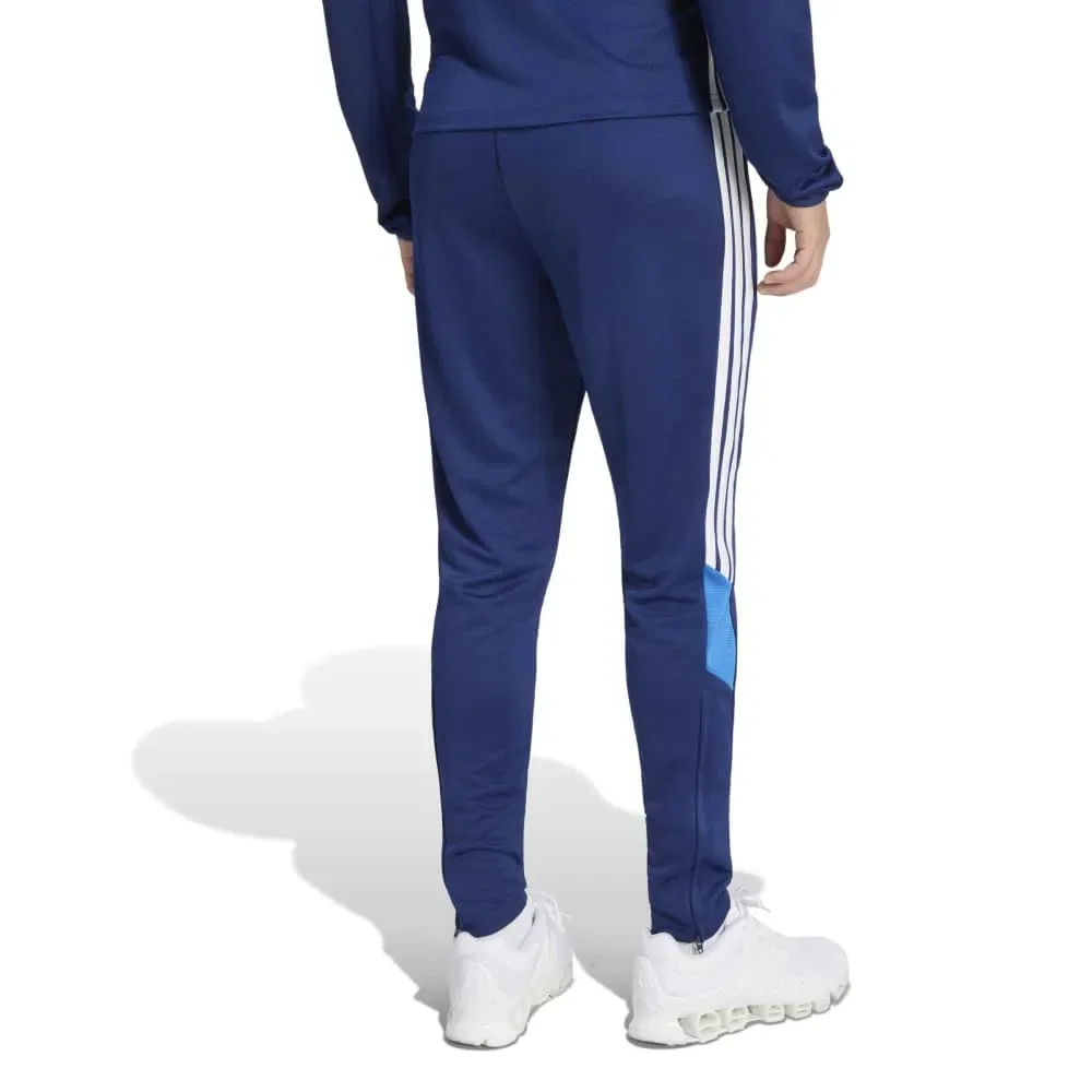 Мужские тренировочные брюки из футера с застежкой на шнурке Adidas Tiro 26 Essentials Training Tracksuit Pants, Blue — фото 2