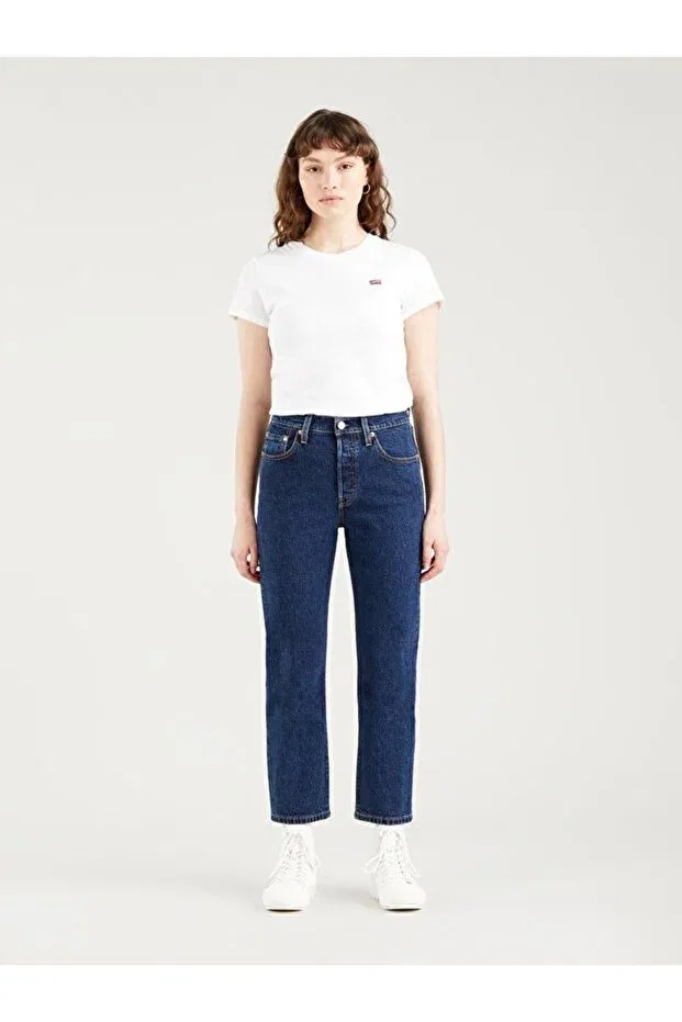 Женские джинсы скинни Levi'S, Dark Indigo - Flat Finish — фото 2