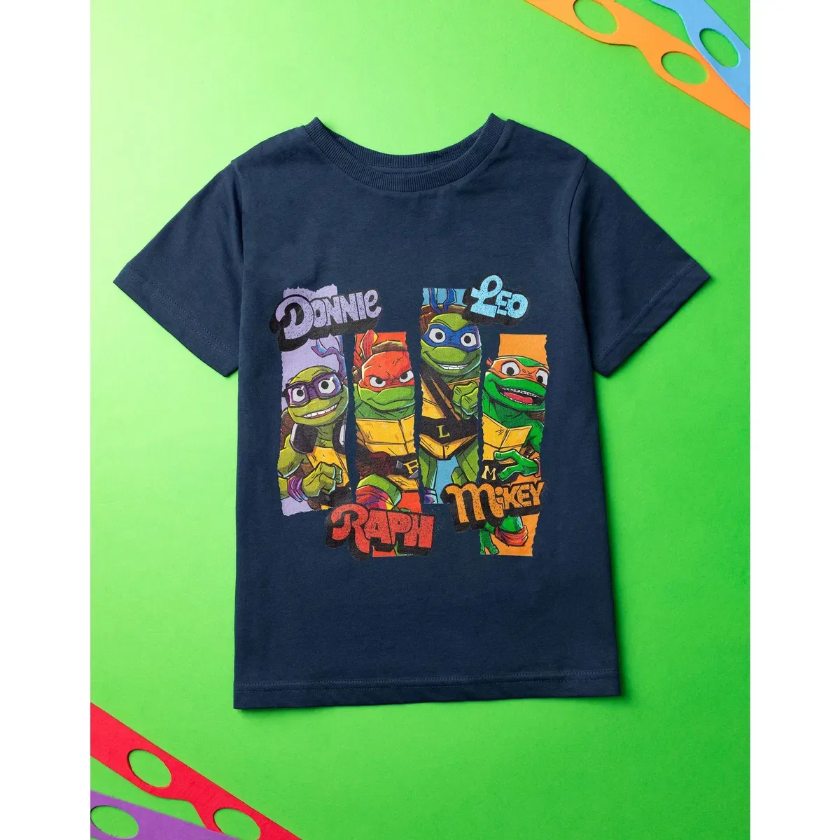 Детская футболка с принтом Character Slices Teenage Mutant Ninja Turtles, Blue — фото 2