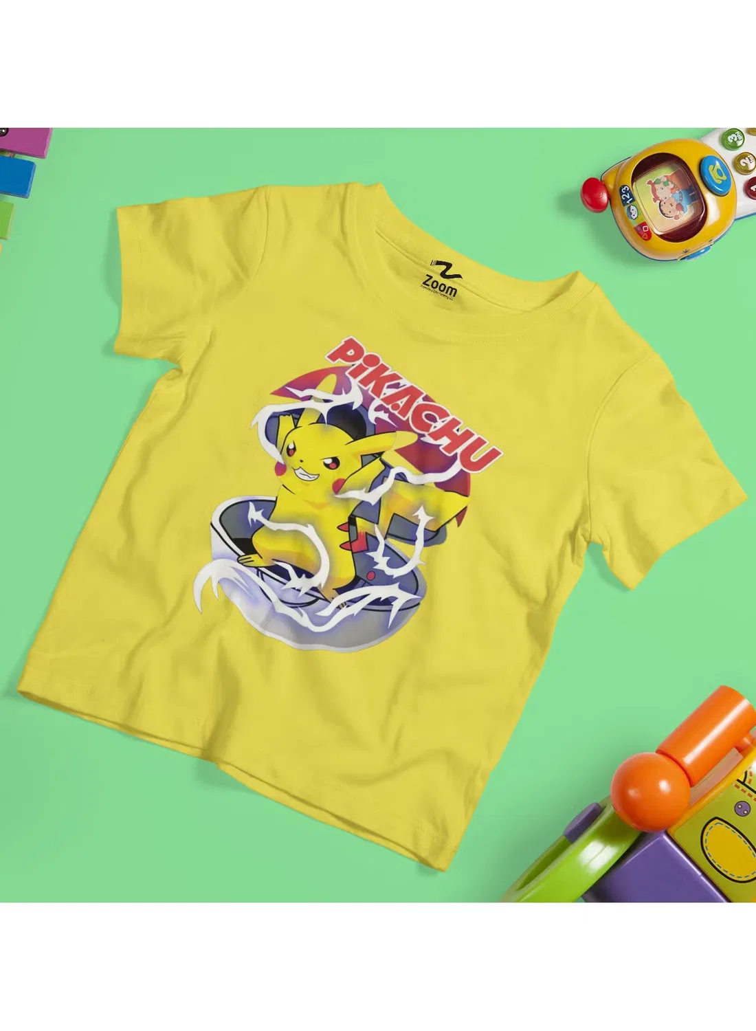 Zoom Футболка с принтом Pikachu Ball, желтый