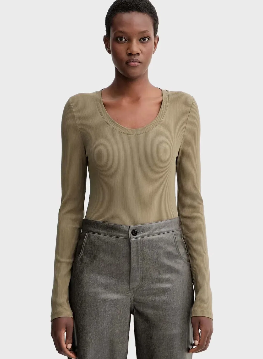 Футболка с коротким рукавом Calvin Klein, каперсовый