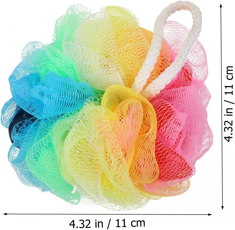 Мочалка для душа Gradient Bath Ball, VALICLUD, набор 6 шт, 11x11x10 см — фото 2